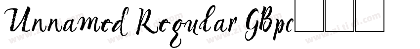 Unnamed Regular GBpc字体转换